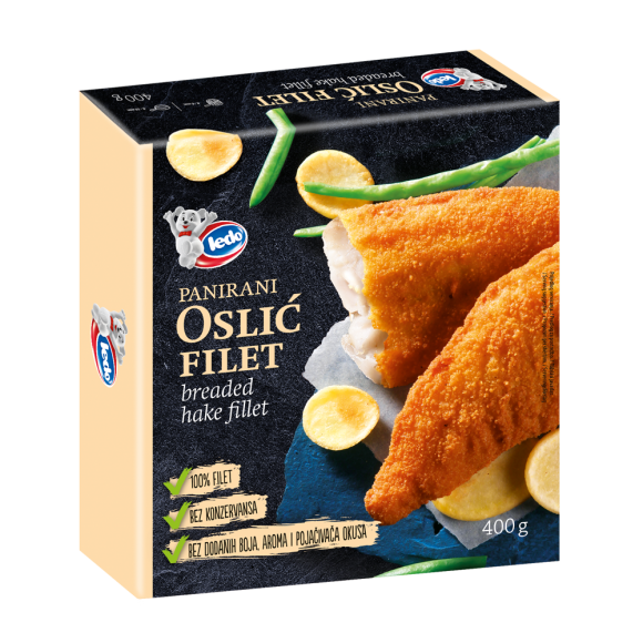 Panirani filet oslića – Panirana riba – Riba – Smrznuta hrana — Ledo