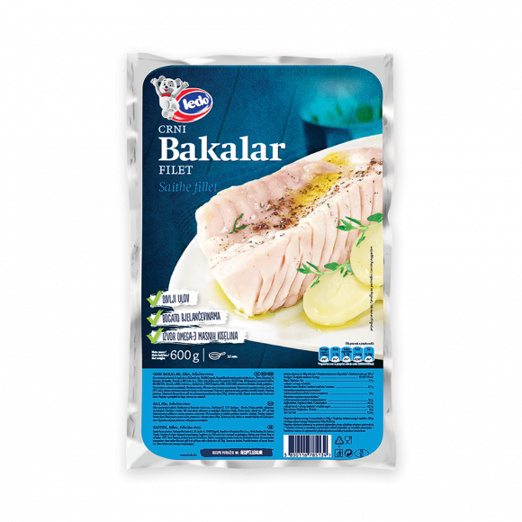 Paklara Riba Crni Bakalar – Fileti i odresci – Riba – Smrznuta hrana — Ledo